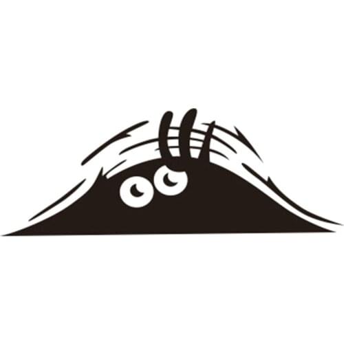 Dawasaru Funny Peeking Monster Big Eyes Car Stickers Waterproof Decals Laptop Truck Motorcycle Auto Accessories PVC,19cm*7cm