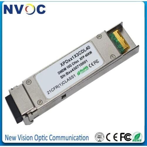 DWDM-XFP-ER 10G 40KM C-Band1563.86~1528.77nm DWDM XFP Transceiver with DDM,Fiber Optic ITU GridM 10GBASE-ER Optical Module