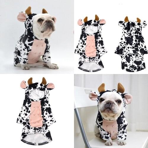 French Bulldog Clothes Pug Dog Clothing Hoodie Funny Pet Costume Poodle Schnauzer Frenchie Dog Coat Outfit Apparel Dropshipping