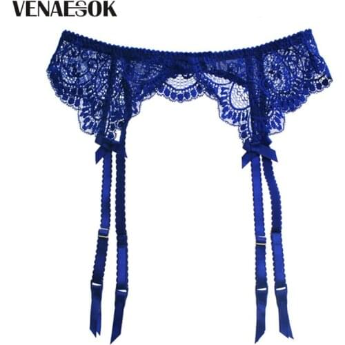 Glossy Leather Garters Blue Stocking Lace Embroidery Brand Ultrathin Hot Sexy Garters Women Stocking Suspender Belt Temptation