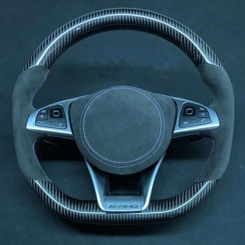 Carbon Fiber Racing Steering Wheel for Mercedes-Benz G-Class/C-Class/E-Class E200 E260 E300 AMG 2014-2020