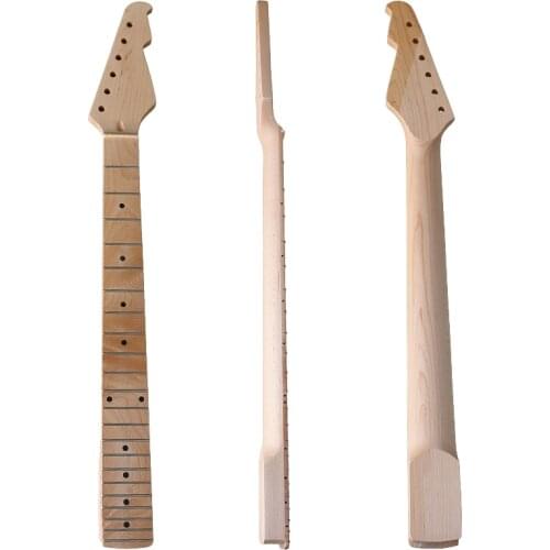 Stock small head/big head,natural color ST Canada maple guitar neck all with a small flaw
