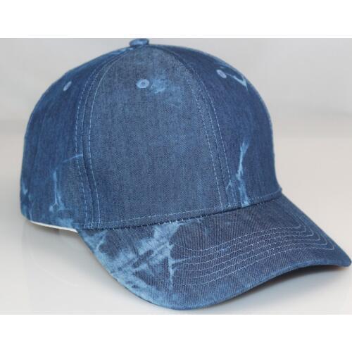 Low Profile Printed Color Patches Jean Blue Baseball Cap Adjustable Cotton Dad Hat for Men Women