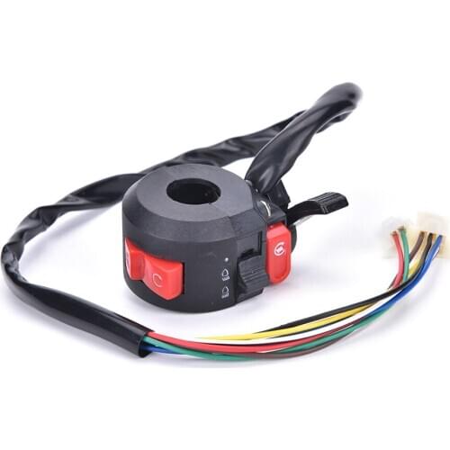 Left Start Kill ON-OFF Switch For Chinese ATV Quad With 22mm Handlebar 8-Wires