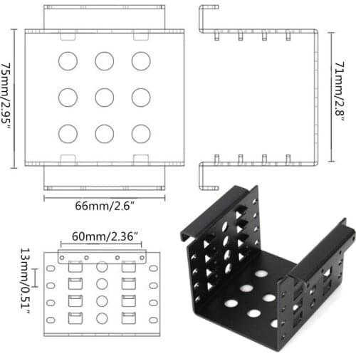 2.5-Inch HDD/SSD Hard Disk Bay Mounting Adapter Bay Chassis Hard Disk Bay H054