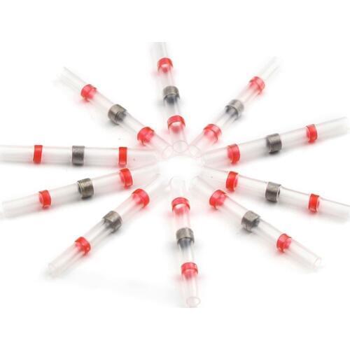 10Pcs Heat Shrink SST Wire Connectors Solder Sleeves Waterproof Electrical Cable Butt Terminals Terminator Kit