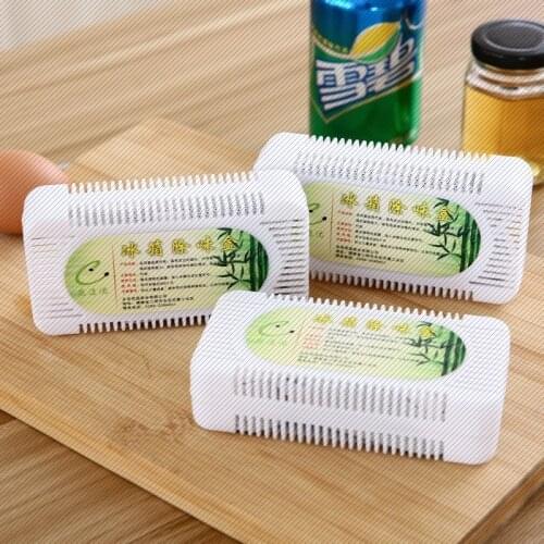 Nano Mineral Crystal Refrigerator Deodorant Activated Charcoal Deodorant Air Freshener 60g*3 Kitchen Smell Remover Accessories