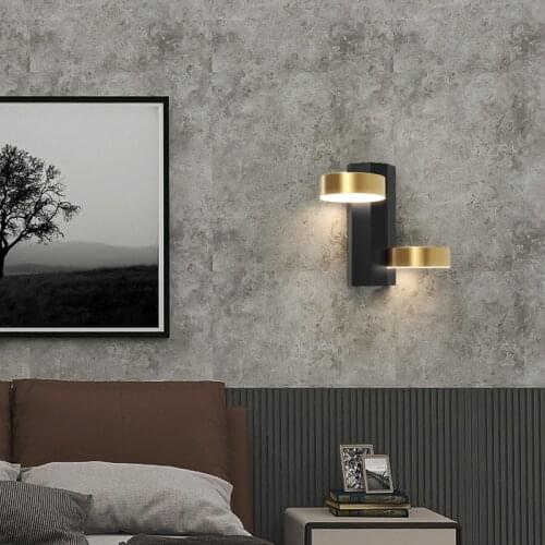 Nordic Bedroom Bedside Wall Lamp Modern Minimalist Creative Personality Home Aisle Corridor Living Room Wall Decor Led Lights