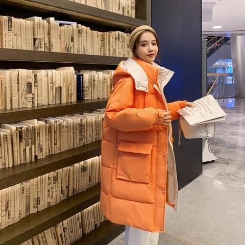 2021 New Winter Women Jacket Warm Parkas Long Coat Female Hooded Padded Clothing Parka Thick Snow Wear Jackets Outwear