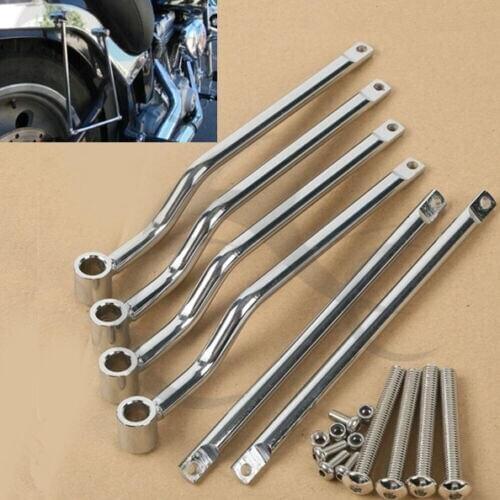 Saddlebag Support Bars For Honda Rebel CMX 250 Shadow VT 400 750 Kawasaki Vulcan VN800 Classic VN900 Boulevard C50 C90 VL800