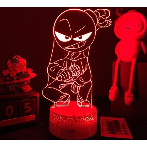 Hot Game Friday Night Funkin 3D LED Lamp Whitty Figure for Bedroom Decor Gamer Birthday Gift Nightlight Game Desk 3d Lamp
