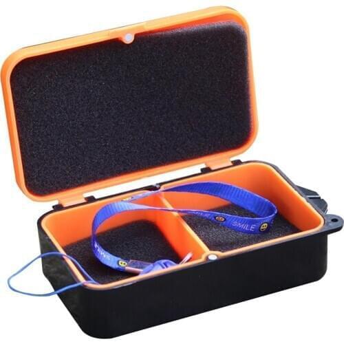 Portable Fishing Worm Box Earthworm Red Worm Fishing Bait Tackle Alive Lure Storage Case Box 2 Compartments Box for Sea Fishing