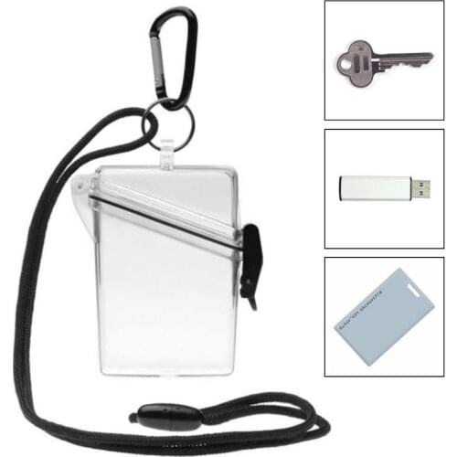 Y1UC Waterproof Card Case Cover Holder Lightweight Clear Sport Outdoor Change Box