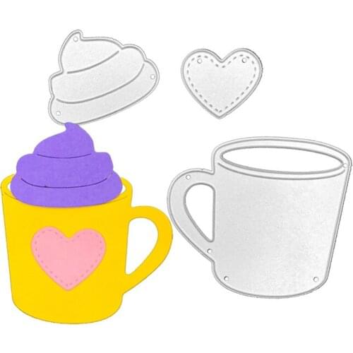 Julyarts Bottle Heart Die Cuts For Card Making Mold For DIY Scrapbooking Album Card Craft