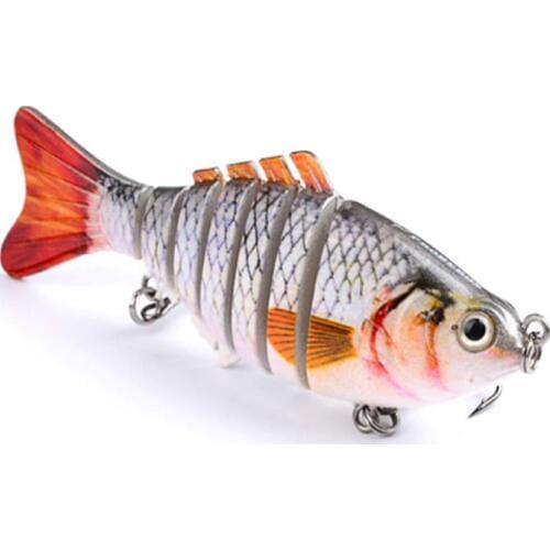1pcs 10cm 15.2g Multi Jointed Sections 7 Segments Fishing Lure Minnow Hard Bait Swimbait Wobblers Artificial Pesca