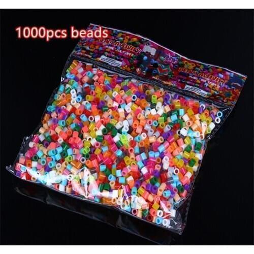 2000pcs 5mm fuse /Hama Beads 3d Puzzle Toys Kids mixcolor random Education kids DIY Toys Christmas gifts