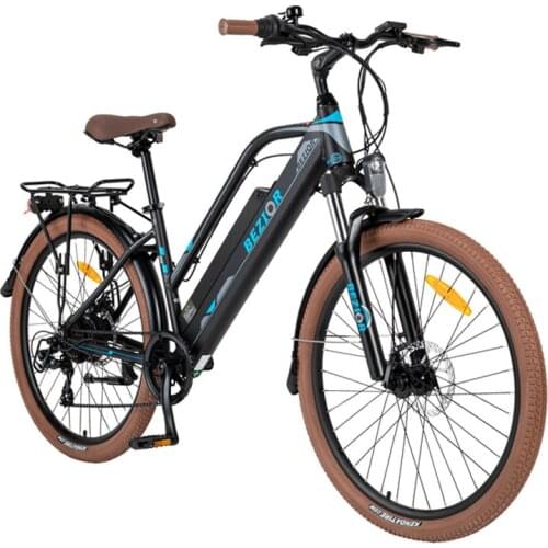 26 Inch Electric Bicycle For Women 2 Wheels Electric Bicycles BEZIOR M2 Portable Electric Bike 48V 250W Range 80KM EU STOCK
