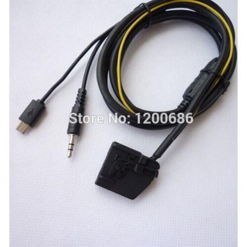 3.5MM AUX Cable Audio Adapter For VW Touran Touareg Passat Ford Seat Skoda MFD2 RNS2