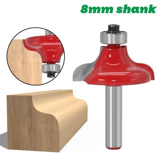 1PCS 8MM Shank Wood Router Bit Straight end Mill trimmer cleaning flush trim corner round cove box bits tools Milling Cutter