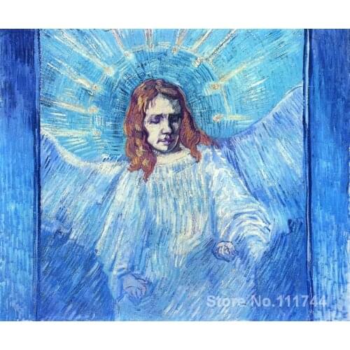 Art for living room wall Head of an Angel after Rembrandt by Vincent Van Gogh paintings High Quality Hand painted