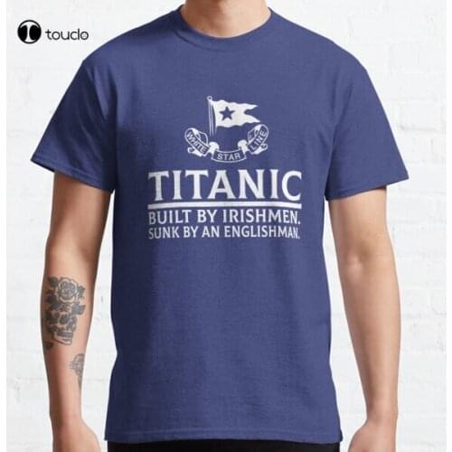 Funny Titanic Vintage Cruise Sinking Ship Atlantic Ocean Built By Irishmen Classic T-Shirt Tee Shirt