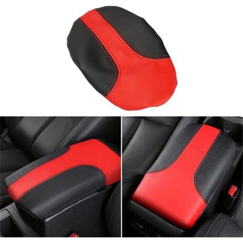 Car Leather Center Console Armrest Cover For Nissan Rogue 2014-2020 Accessories Arm Rest Cover Pad Protector