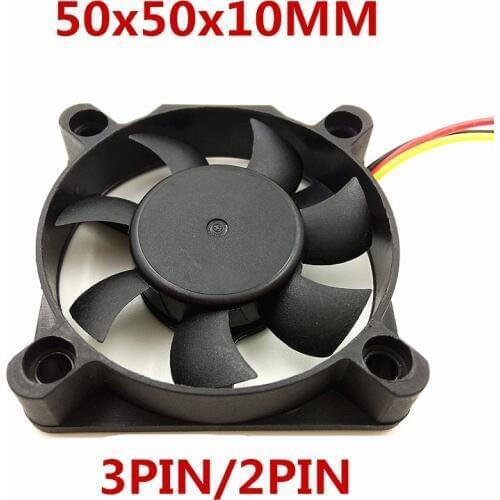 New DC 5V 12V 24V 0.1A 5010 50MM 50*50*10MM Cooling Fan Graphics card bridge chip 3D Printer Cooling fan with 2pin 3pin
