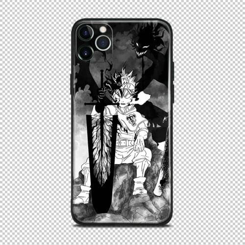 Black king asta black clover For iPhone se 6 6s 7 8 plus x xr xs 11 pro max soft silicone phone case cover shell
