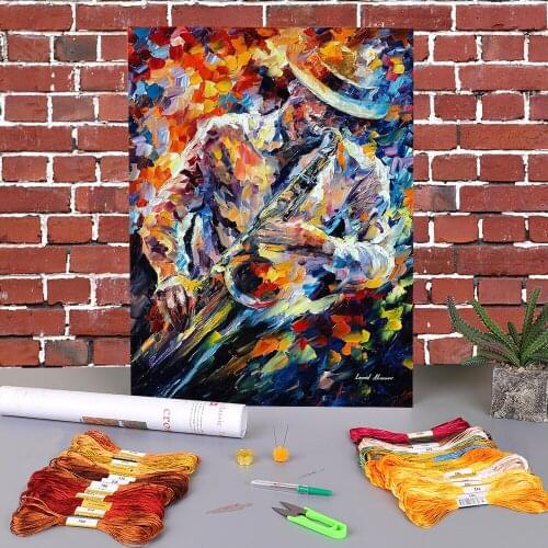 In The Mood Pre-Printed 11CT Cross-Stitch DIY Embroidery Kit DMC Threads Handiwork Painting Handicraft Hobby For Adults Decor