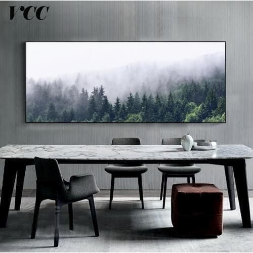 Wall Art Canvas Painting,Wall Pictures For Living Room,Forest Landscape Painting Paint On Canvas,Decorative Picture