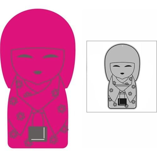 New Kimono Gift Bag Girl Craft Embossing Mold 2021 Metal Cutting Dies for DIY Decorative Scrapbooking Album Card Making No Stamp