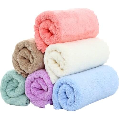 New Coral Face Towel Microfiber Absorbent Bathroom Home Towels High-density Microfiber Lace Towel Microfiber Comfort Home Towels