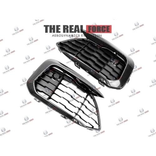 Suitable For 15-20 BMW F20 1 Series M135i VAD OEM Carbon Fiber Front Bumper Fog Light Frame Vent