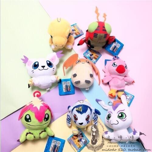 Pokemon Game Cartoon Character Series Plush Toy Fine key Chain Pendant Dolls 11cm