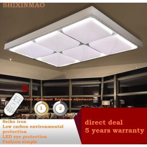 Rectangular & Square Hardware Acrylic LED Ceiling Light Living Room Bedroom Study Lighting Commercial LED Ceiling lamp 110-240V