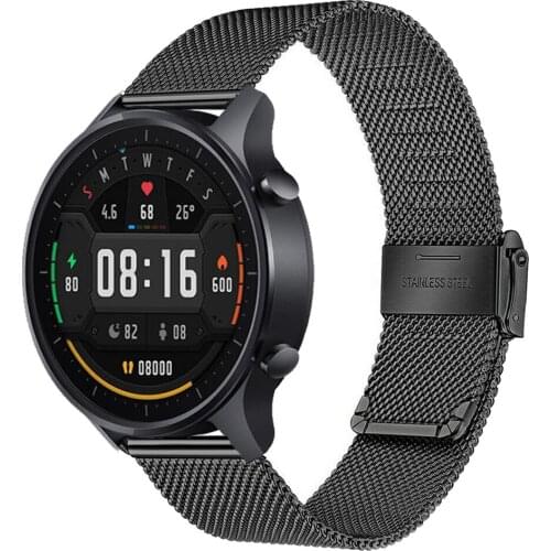 22mm Business Stainless Steel Watchband For Xiaomi Watch Color Milanese Bracelet Metal Wristband For Xiaomi Watch Color Strap