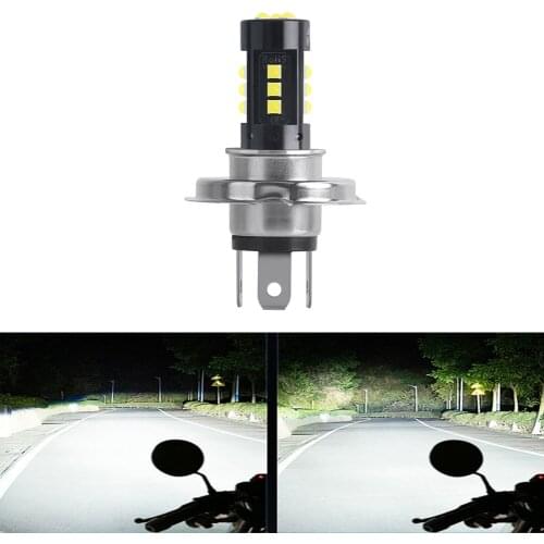 Highbright Motorcycle Led H4 Headlight Low Beam P15D BA20D For Motorbike Front Light 3030 Chip Autocycle Accessories 6000K Diode
