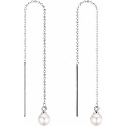 TRACYSWING 3 Colors Real Austrian Smaluted Pearl Ball classic Vintage Stud earrings for women #TW132875