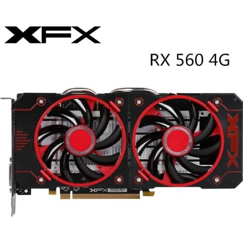XFX graphics card RX 560, 4GB, 128bit, gddr5, Rx 560d, VGA card, amd RX 560 series, rx560, 470, 570, 460, 3060, RTX, used