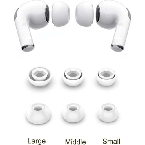 1/3 pairs Anti Slip Earbud Tips For Airpods Pro Silicone Cover Earphone Tips Noise Reduction Soundproof Earplug For AirPods 3