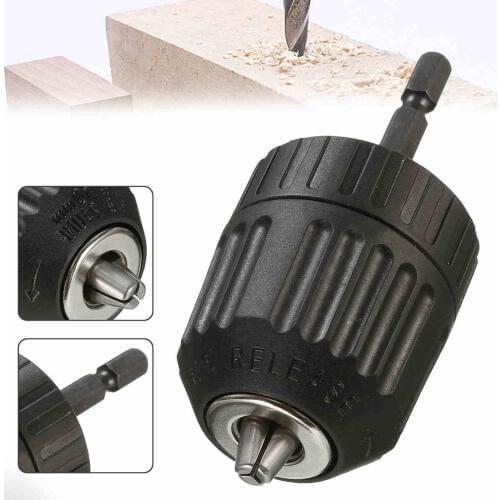 1pc Keyless Chuck Driver Hex Shank Screwdriver to Drill Converter 1/4'' HEX to 3/8