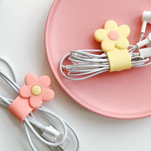 10pcs Rotating Cable Clip Organizer Wire Cable Winder Phone Cord Management Earphone Wire Winder Ties USB Protector Holder