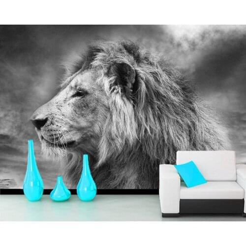Papel de parede Wild african lion animal 3d wallpaper,living room tv wall bedroom wall papers home decor restaurant mural