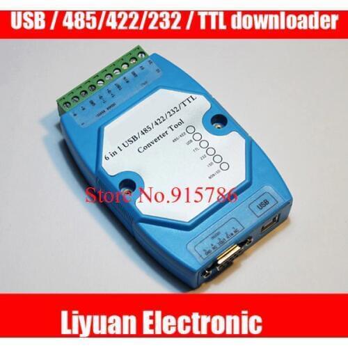 6 in 1 serial download module Brush / USB / 485/422/232 / TTL Mutual Convert repeater / distributor