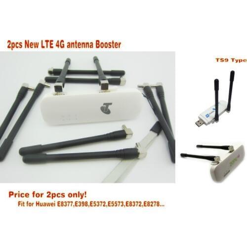 2pcs New LTE 4G antenna Booster for Huawei E8377 E5372 E8372 E5577 E5573 4G LTE Aerial TS9 Connector free shipping