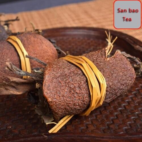 Xinhui authentic Chen Pi Fuding White Tea Gongmei Grass Straw Sanbao Tea in bulk