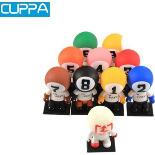 Cuppa 10 Pieces/lot Billiard Snooker Accessories Pool Cue Billiard Doll Little Gift To Friend China 6 cm Height
