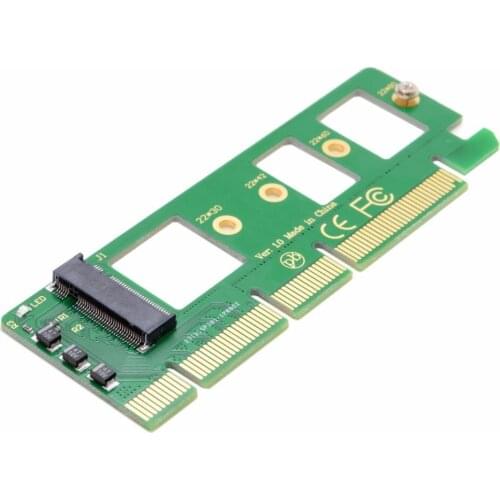 CY NGFF M-key NVME AHCI SSD to PCI-E 3.0 16x x4 Adapter for XP941 SM951 PM951 A110 m6e 960 EVO SSD