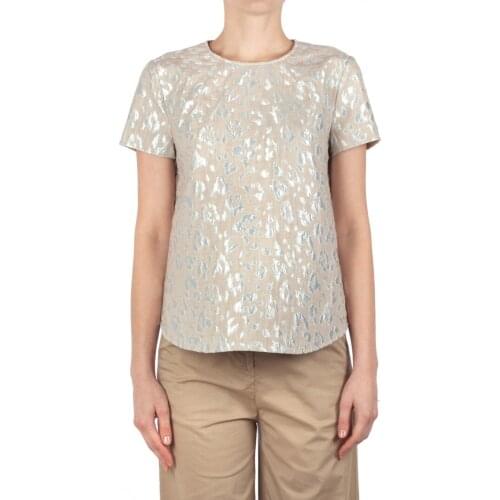Semi Couture T-shirt/Blusa woman SEM Y1SL02 t T-shirt alizee spotted beige