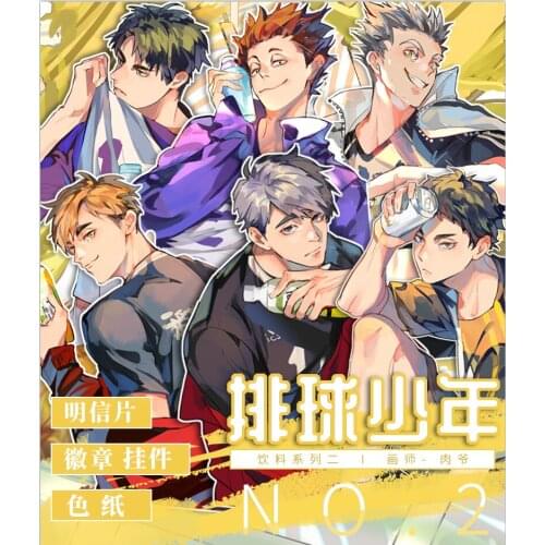 HOT Haikyuu Kotaru Bokuto Akaashi Keiji Cute Keychain Stand Figure Cosplay Cartoon Model Plate Badge Button Brooch Pin Acrylic